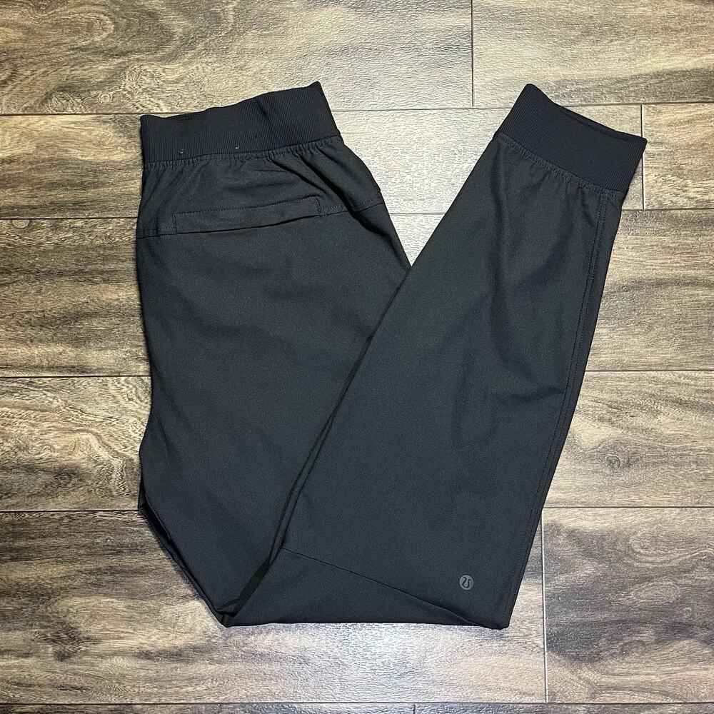 Lululemon ABC Warpstreme Jogger Mens Medium Black Slim Tapered Pants LM5AOLS